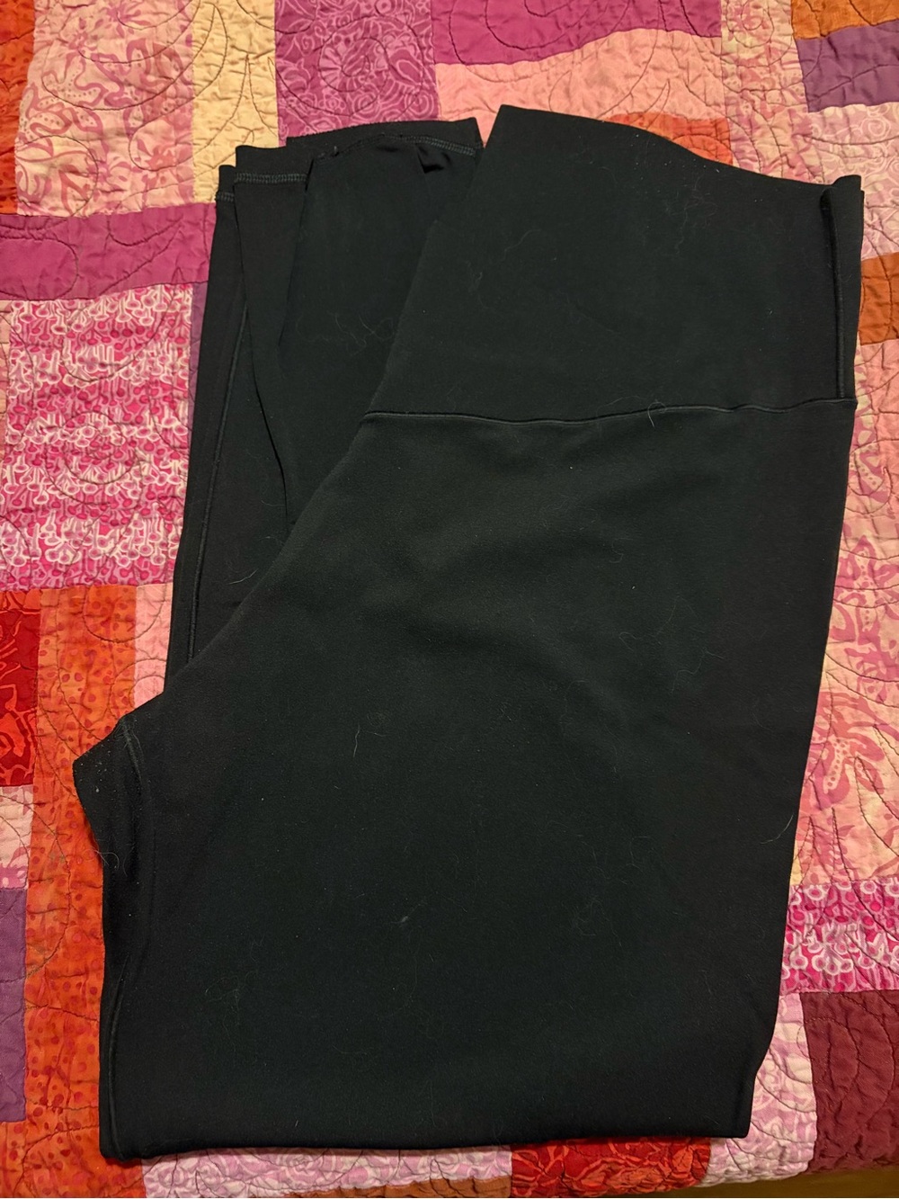 Black High-Waist Maternity Leggings
